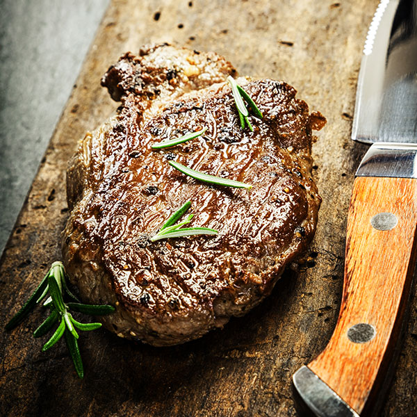 Best Rib-Eye Steaks with Rosemary and Pomegranate Molasses Recipe
